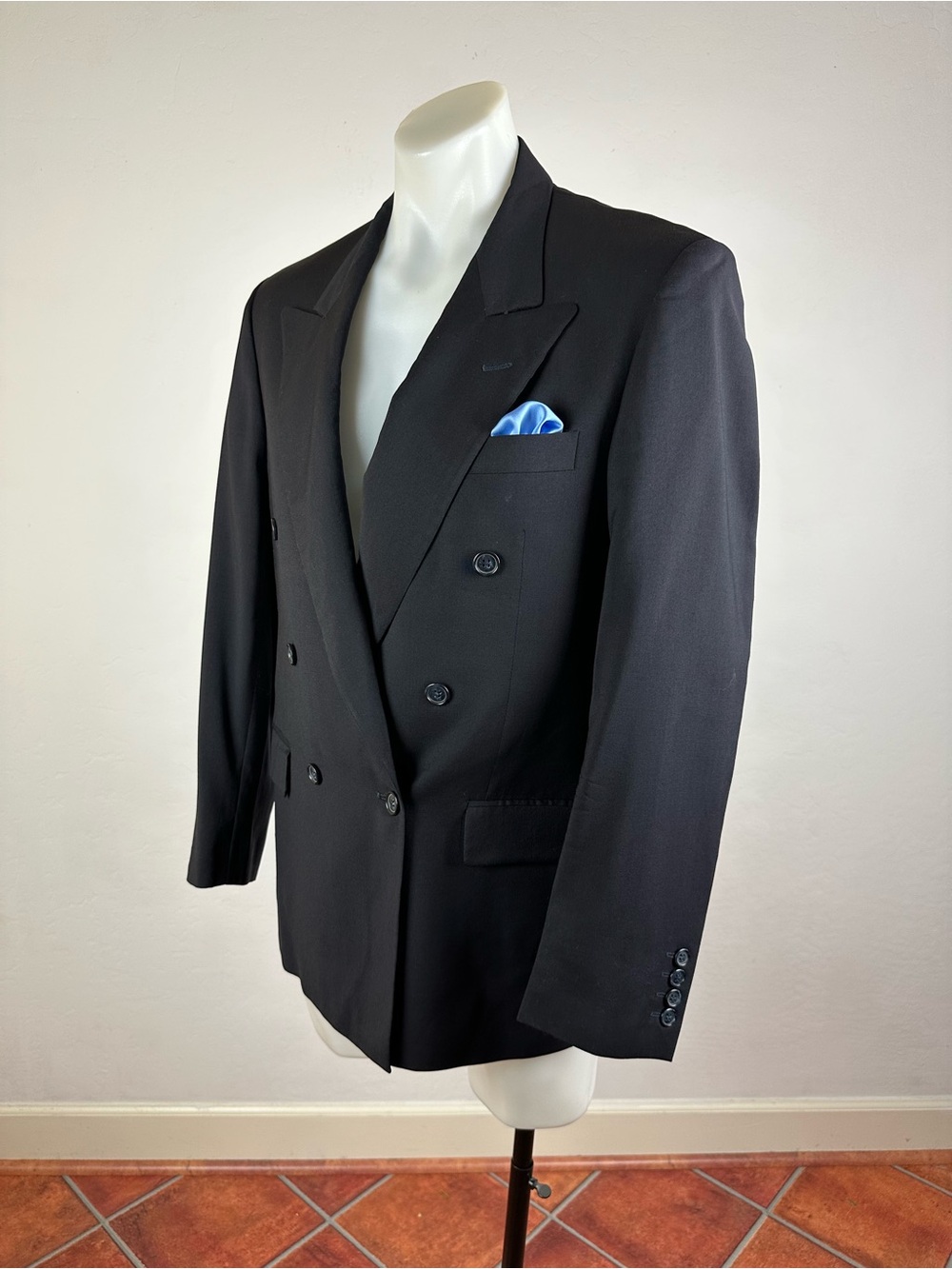 Ferrari Men’s Extrafine Double-Breasted Men's Blazer